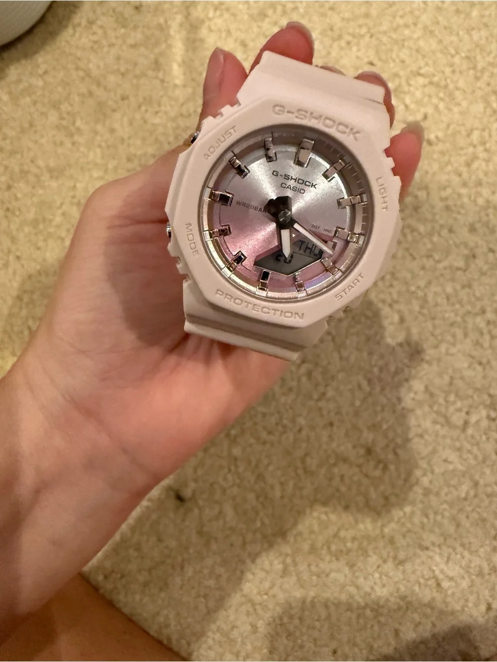 G shock pink watch